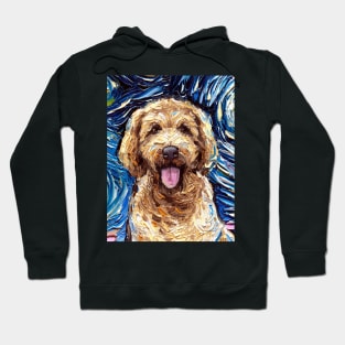 Goldendoodle Night (Portrait) Hoodie